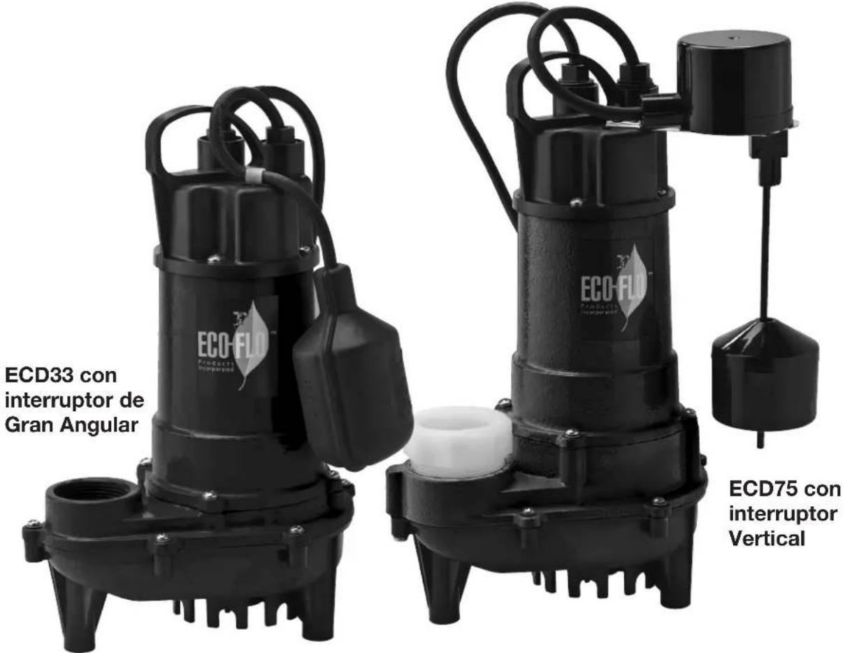 Eco-Flo ECD33V - Manual del usuario ECD Serie Hierro Fundido bombas de sumidero - 1