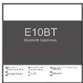 E10BT Bluetooth Earphones