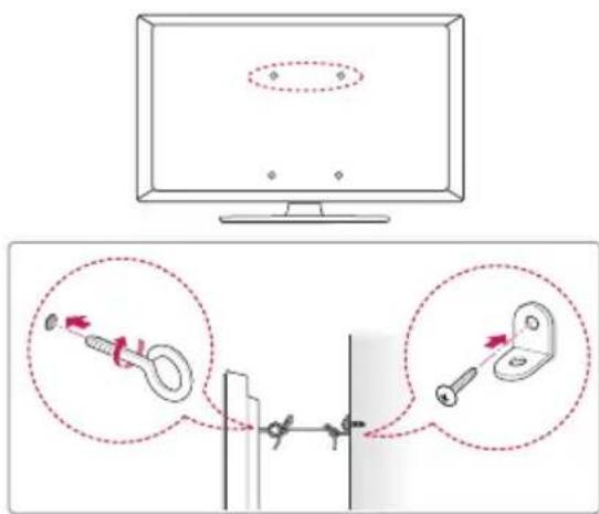 LG 32LN572MBUB - Securing TV to the Wall - 1