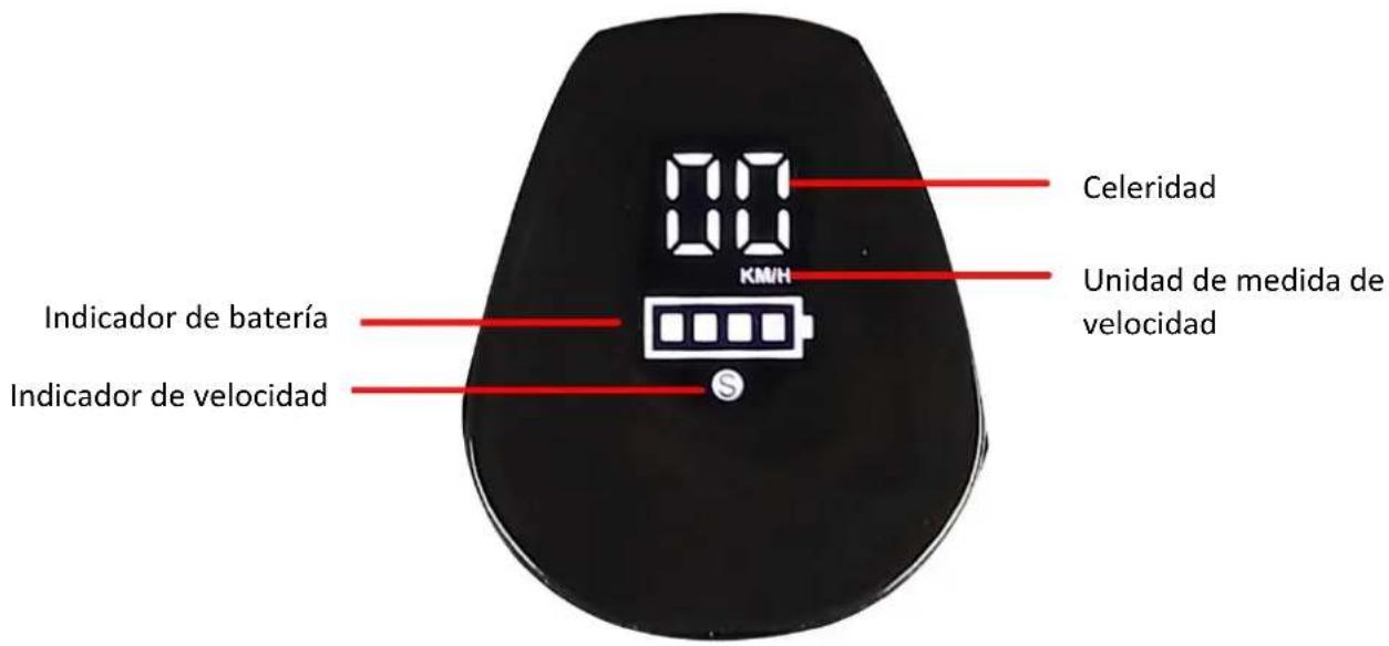 Celeridad Unidad de medida de velocidad KMIH Indicador de batería Indicador de velocidad