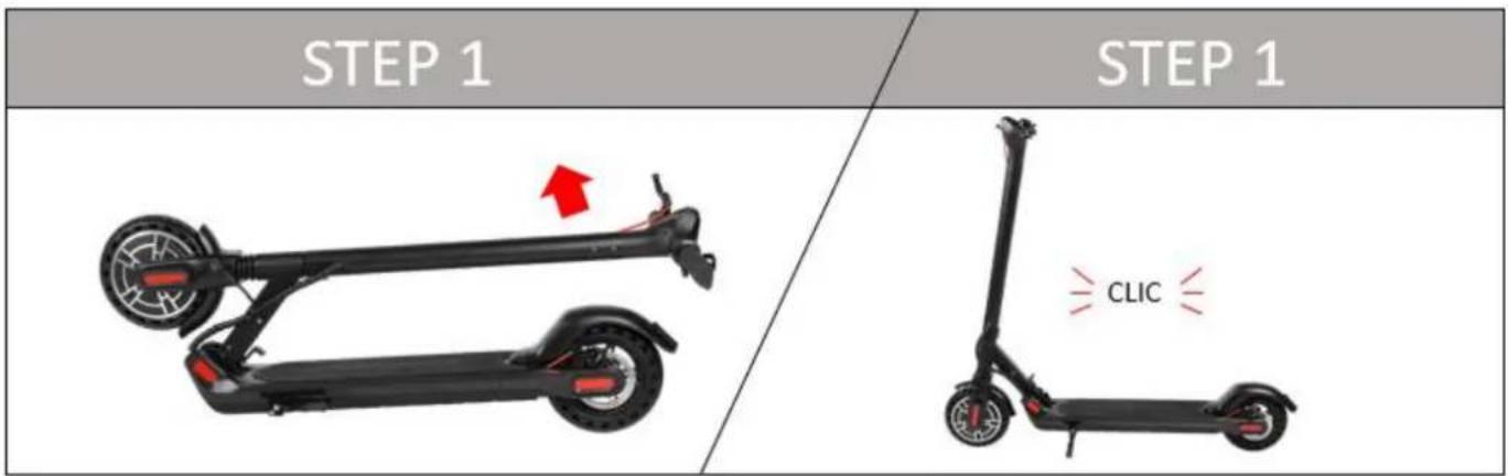 URBAN GLIDE RIDE 85 L - Déplier la trottinette - 1