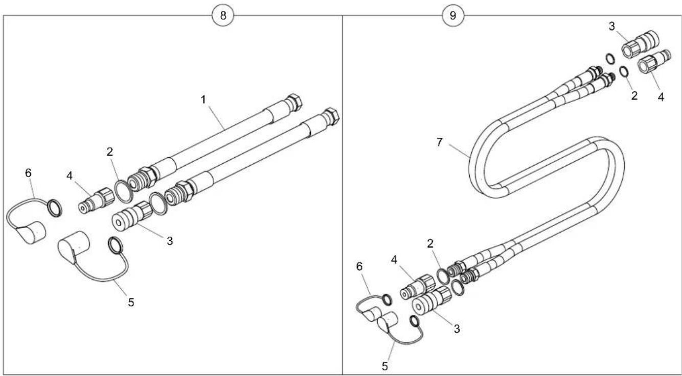 ALTRAD BELLE BHB 27 - Hose Assembly, Assemblage da la Durite, Con. de Manguera, Montagem de Mangueira - 1