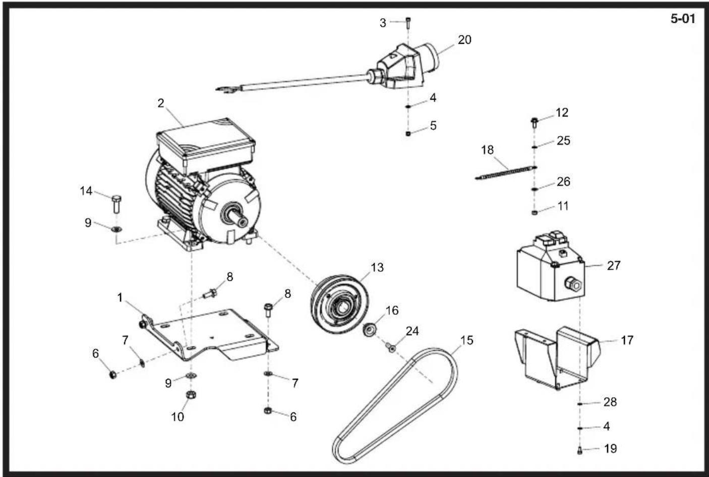 ALTRAD BELLE PCLX 16/45E - Vibrator Unit, Unité de Vibration, Unidade Vibradora, Unidade do Vibrador - 2