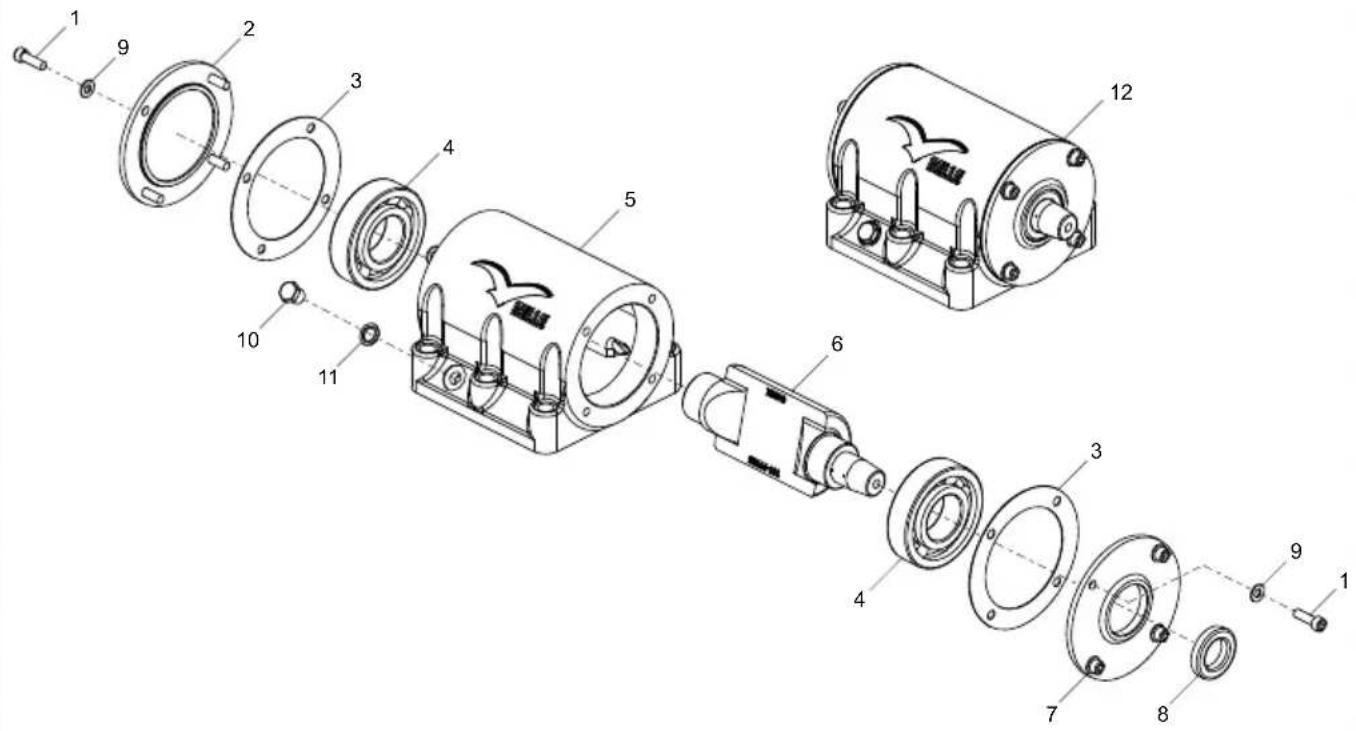 ALTRAD BELLE PCLX 16/45E - Vibrator Unit, Unité de Vibration, Unidade Vibradora, Unidade do Vibrador - 1