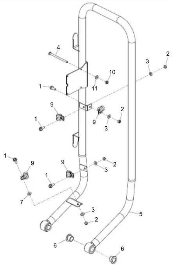 ALTRAD BELLE PCEL 400E - Handle Assembly, Ensemble Poignée, Conjunto de Manillar, Conjunto do Punho - 1