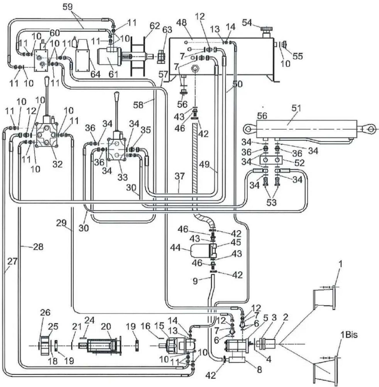ALTRAD Italia LHB 550 - Système hydraulique BID avec pelle – BID hydraulic system with bucket - 1