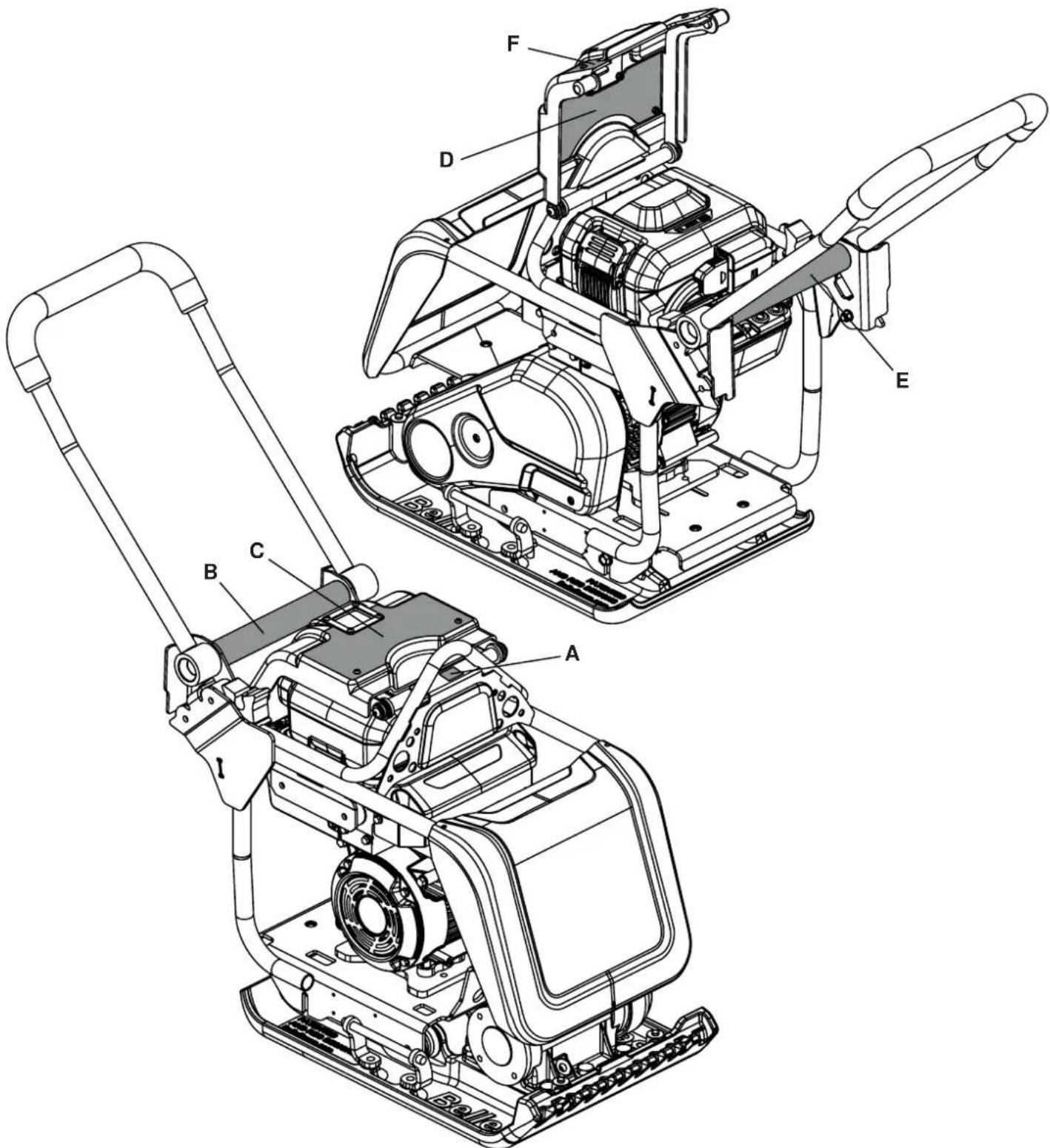 ALTRAD BELLE PCX 13/40E+ - SAFETY DECALS - 1