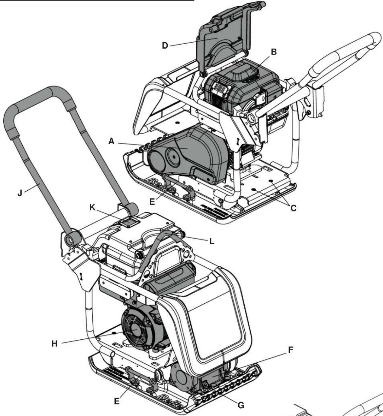 ALTRAD BELLE PCX 13/40E+ - UBICACIÓN DE LOS PRINCIPALES COMPONENTES - 1