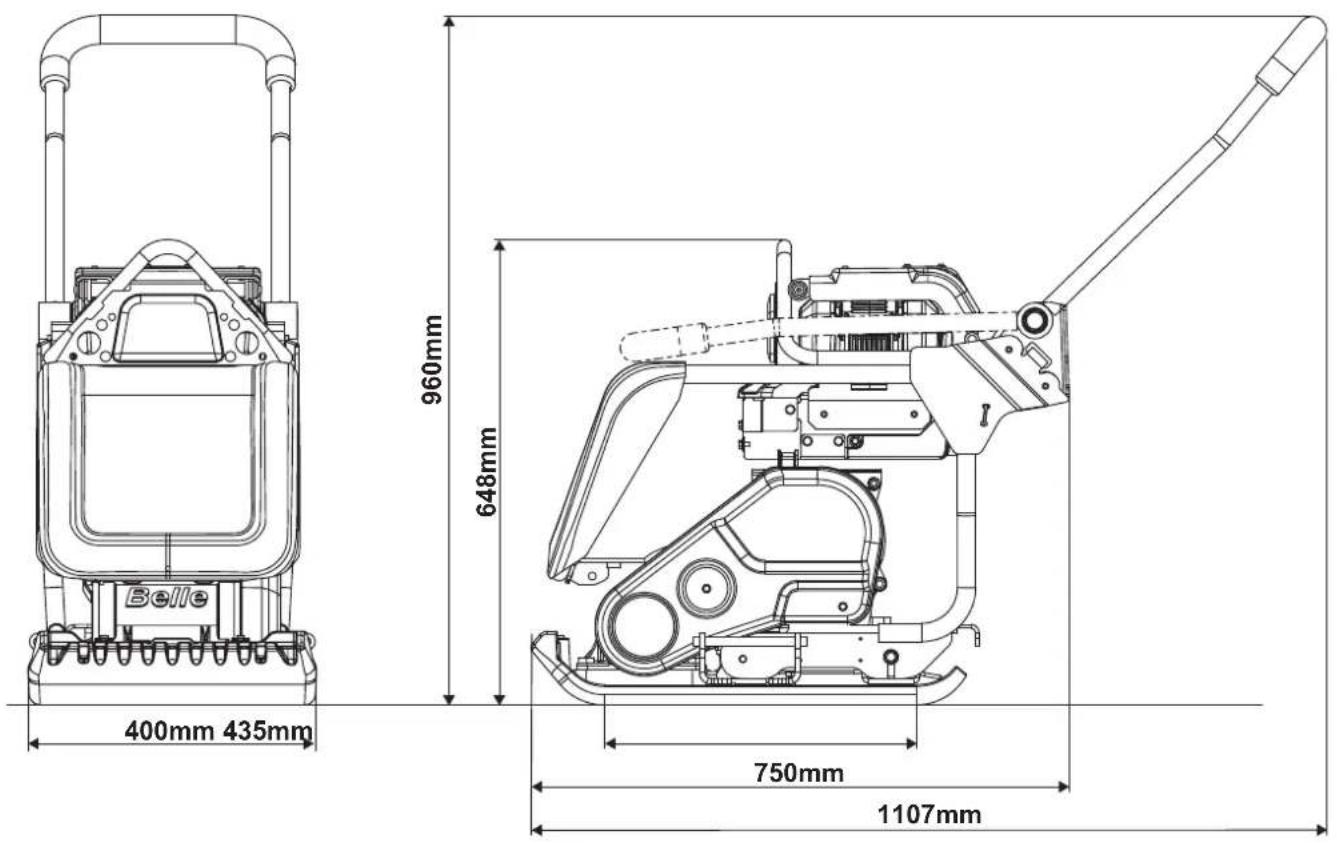 ALTRAD BELLE PCX 13/40E+ - STATIC DIMENSIONS - 1