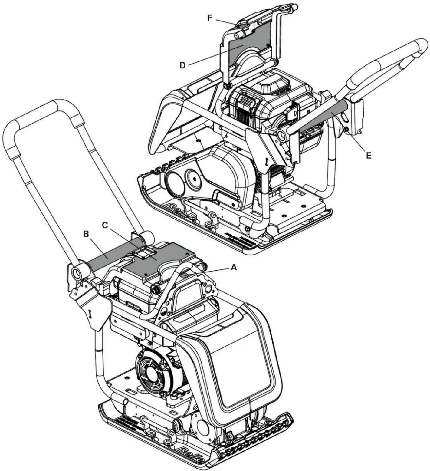 ALTRAD BELLE PCX 13/40E+ - AUTOCOLLANTS DE SÉCURITÉ - 1