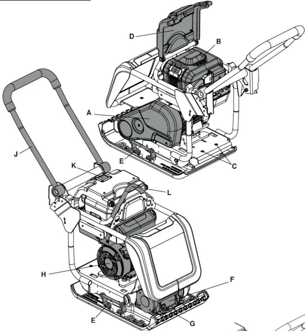ALTRAD BELLE PCX 13/40E+ - MAIN COMPONENT LOCATIONS - 1