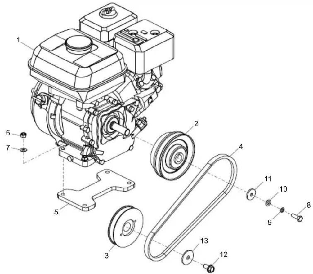 ALTRAD BELLE PCX 16/50 - Trilelement, Rüttlerteil, Vibratorenhed, Gruppo Vibratore - 3