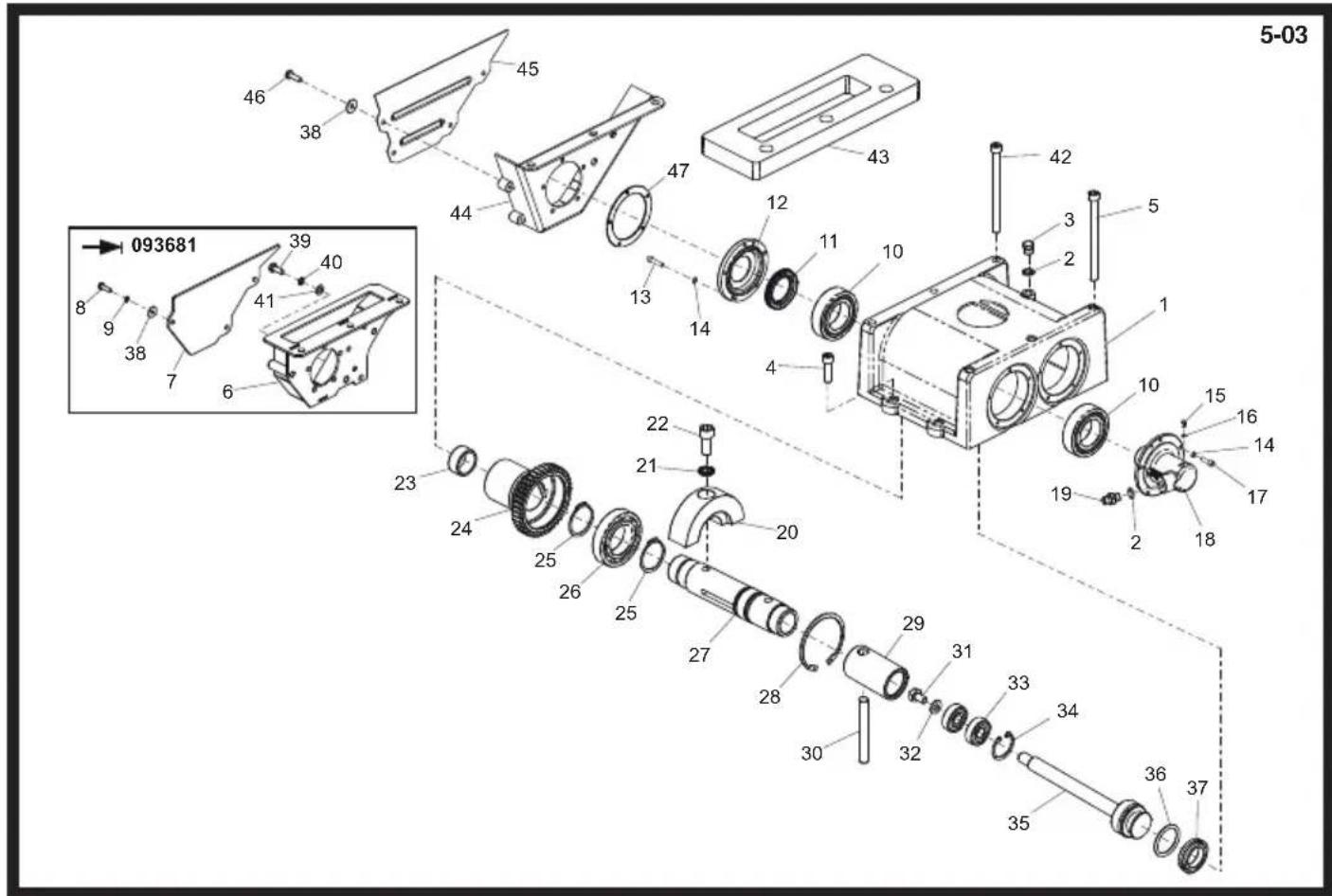 ALTRAD BELLE RPC 60/80D - Gearkassemontage, Getriebe-Zsb., Versnellingsbak., Gruppo Scatola Ingranaggi - 1