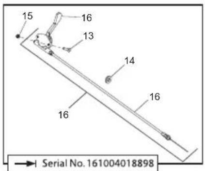 ALTRAD BELLE RPC 45/60 - Cable de Aceleración (Hatz), Cabo do Estrangulador (Hatz) - 1
