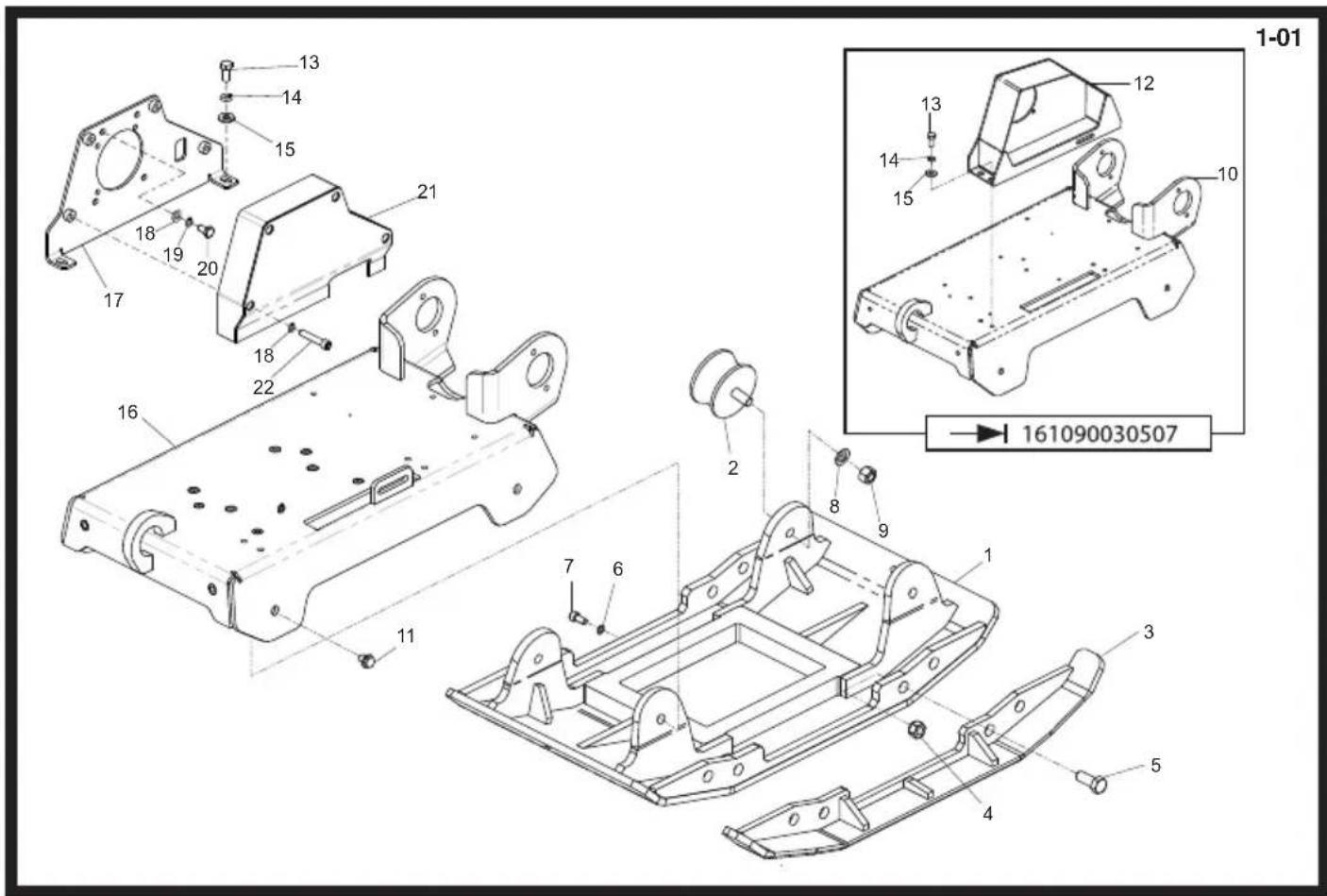 ALTRAD BELLE RPC 45/60 - Baseplate Assembly, Plaque d'embase, Cto. Placa base, Conj. da Placa de Base - 1
