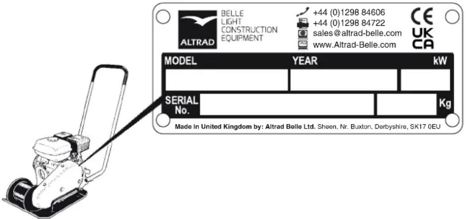 ALTRAD BELLE SF 460 - Reservdelar - 2