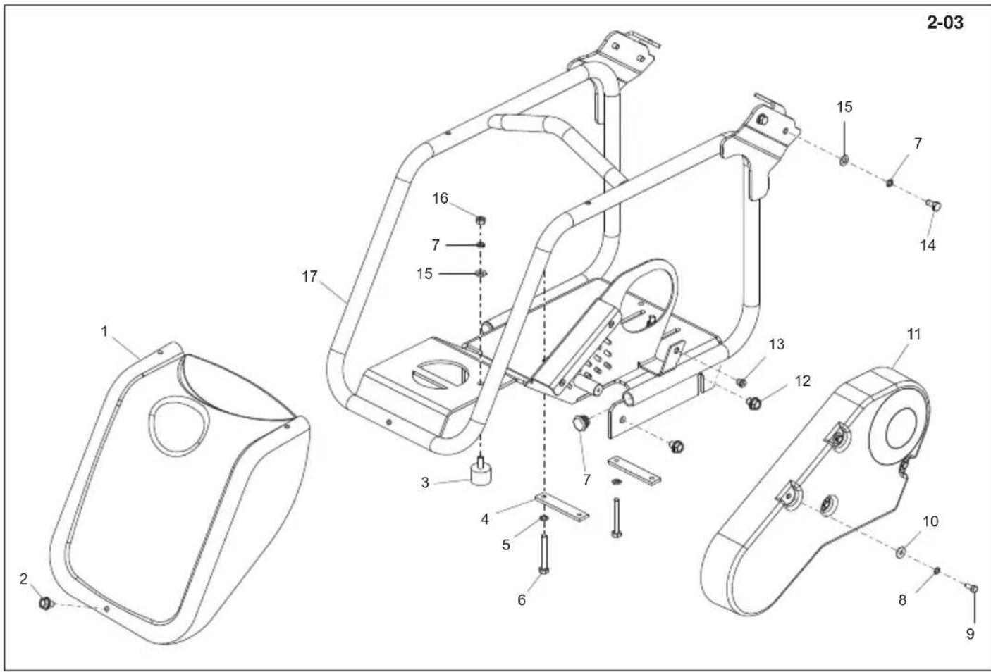 ALTRAD BELLE PCX 500 - Montaje de plancha base defundacion, Conjunto da placabasefundida - 7
