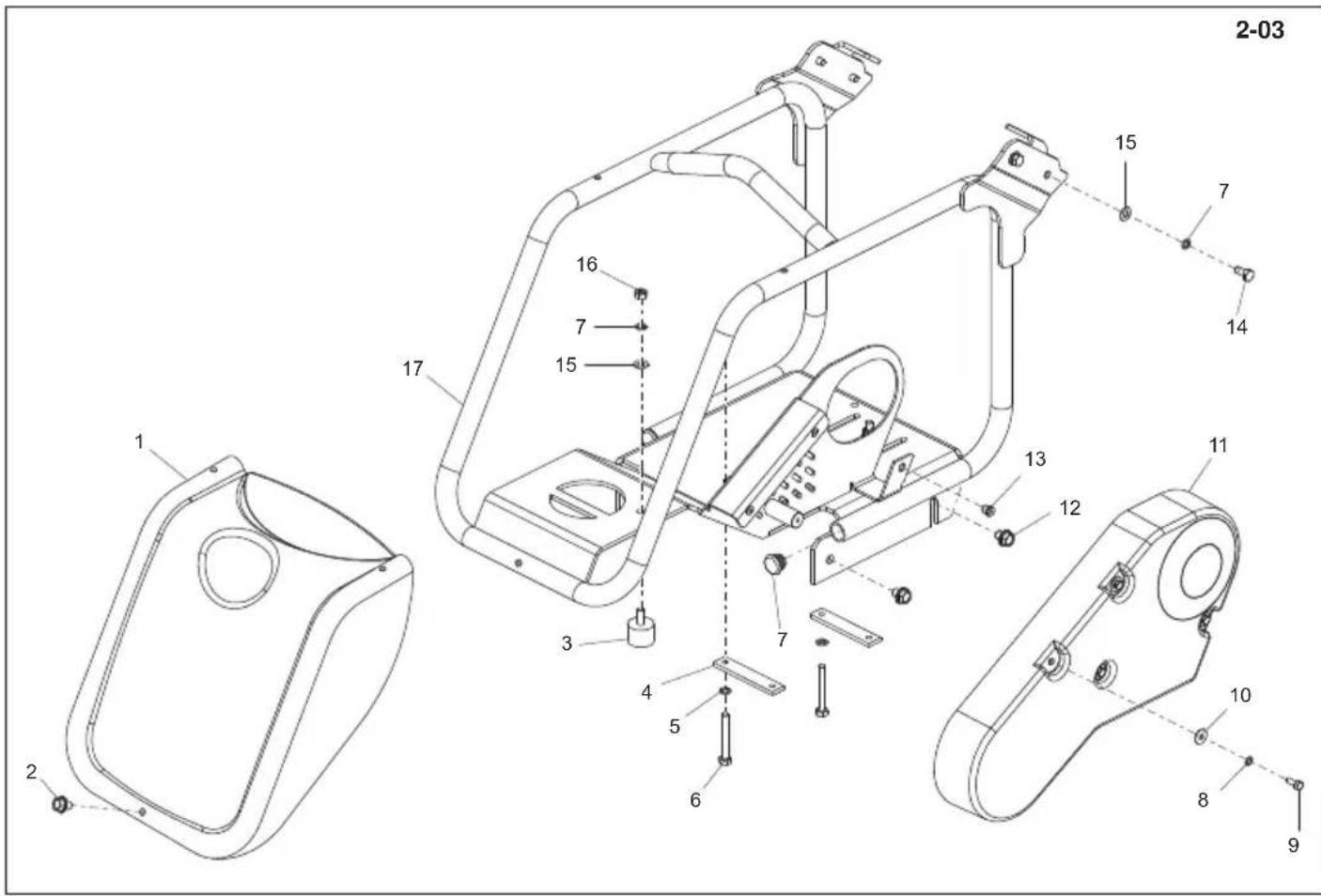 ALTRAD BELLE PCX 500 - Montaje de plancha base defundacion, Conjunto da placabasefundida - 6