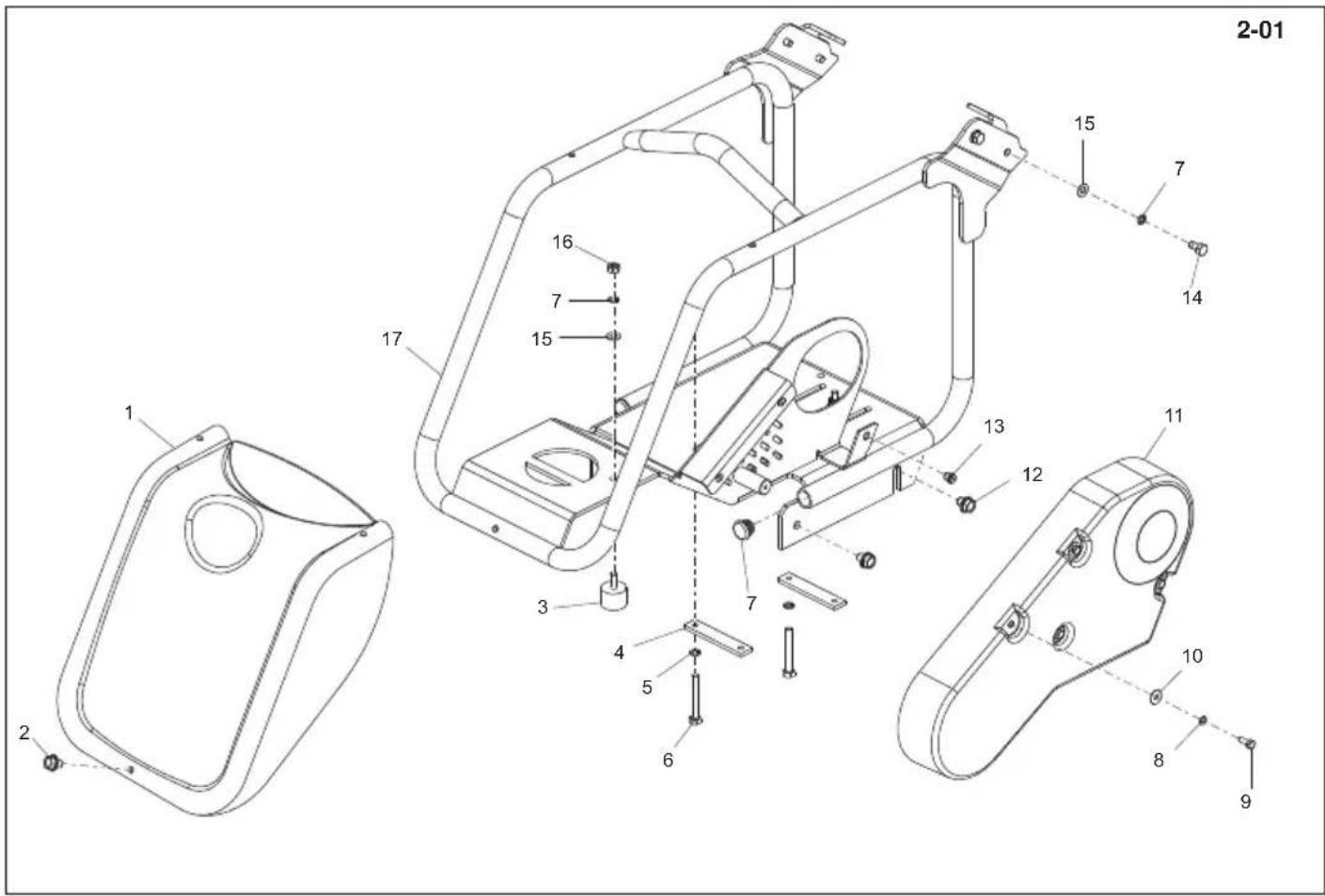 ALTRAD BELLE PCX 500 - Montaje de plancha base defundacion, Conjunto da placabasefundida - 2