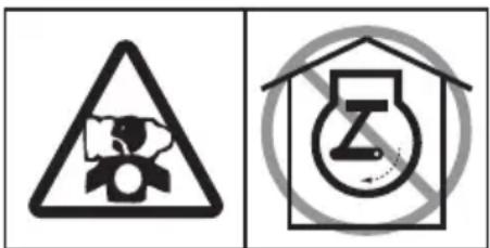 ALTRAD BELLE PCX 450 - F - Engine Warning Decal - 2
