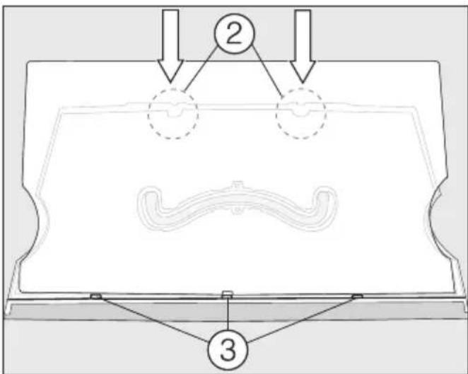 MIELE KFT 7000 - Assembling the adjustable shelf with pivotable glass shelf (FlexiTray) - 1