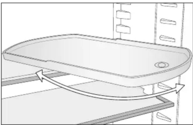 MIELE KFT 7000 - Переустановлення полиці з дном, яке обертається (FlexiTray) - 1