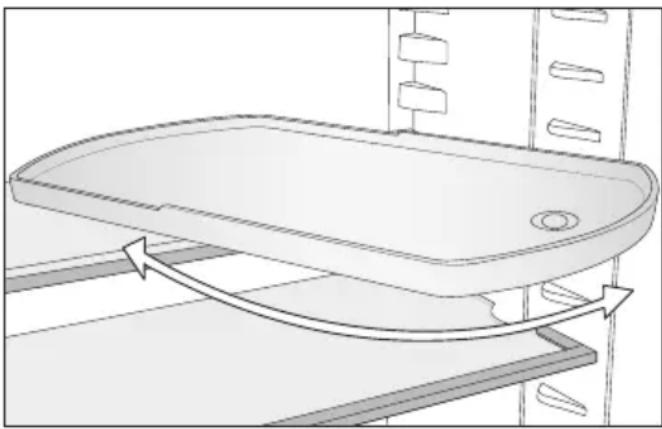 MIELE KFT 7000 - Plateau met draaibare bodem (FlexiTray) verplaatsen - 1