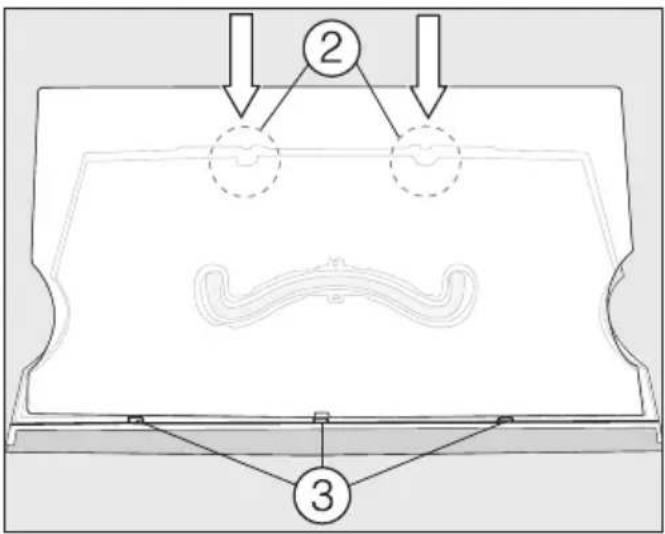 MIELE KFT 7000 - Volver a montar la balda con base giratoria (FlexiTray) - 1