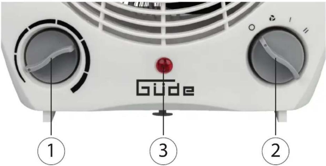 Güde GH 2000 - Bedienfeld - 1