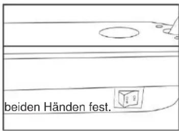 beiden Händen fest.