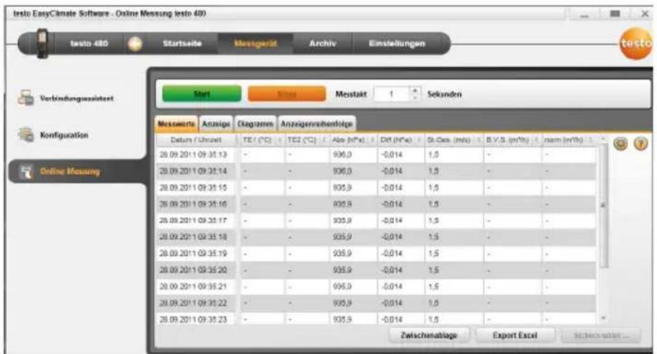 Testo 835-T2 - Mesure en ligne - 2
