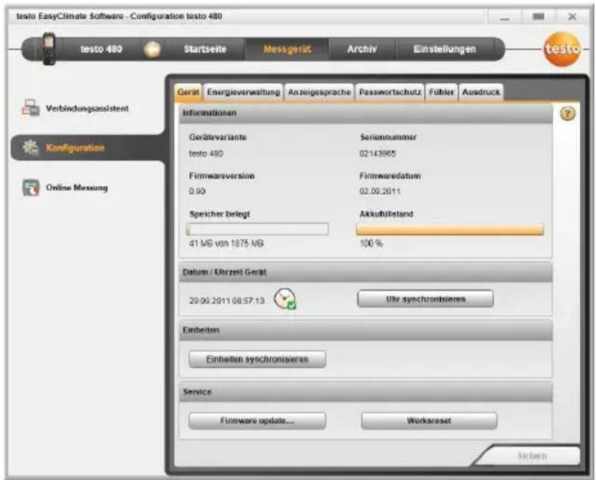 Testo 835-T2 - Configuration - 1