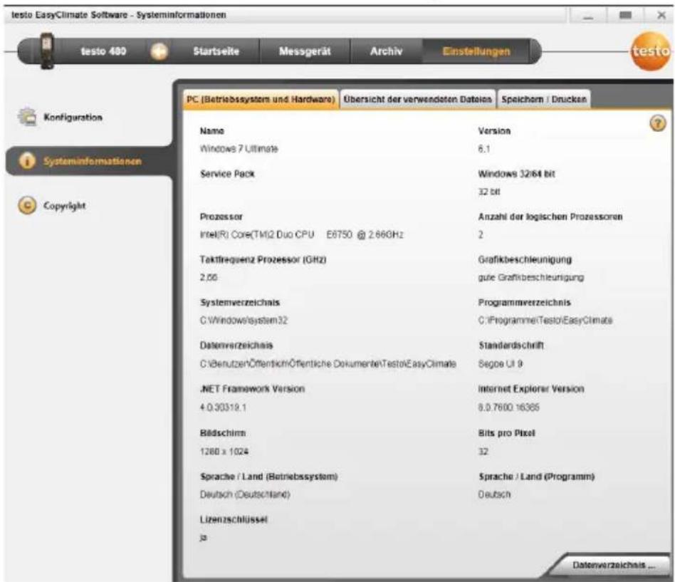 Testo 835-T2 - Informations système - 1