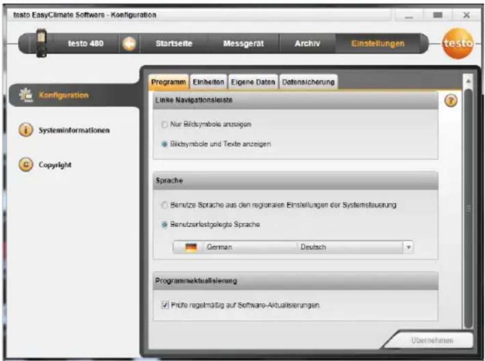 Testo 835-T2 - Configuration - 1