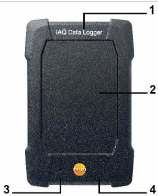 Testo 400 - Enregistreur de données IAQ - vue de face - 1