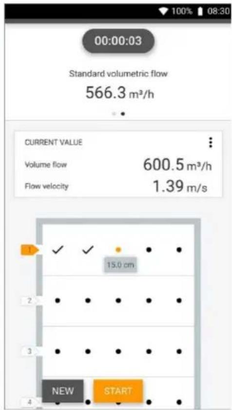 Testo 400 - Débit volumétrique - mesure en réseau selon ASHRAE 111 - 3