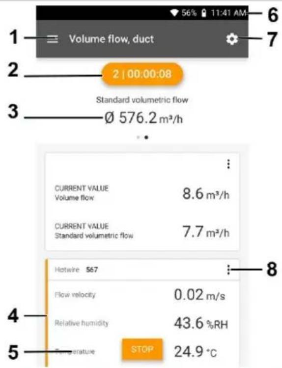 Testo 400 - Écran - interface utilisateur - 1
