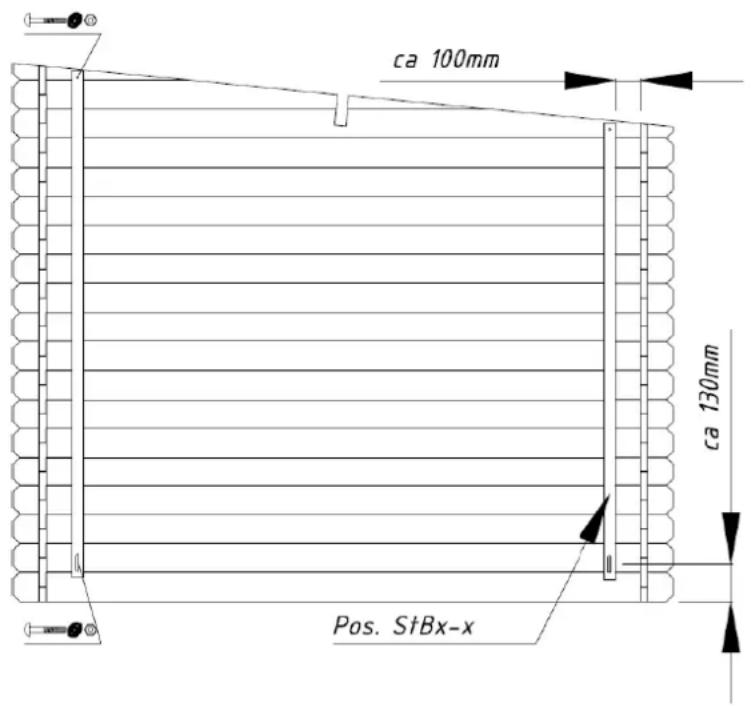 ca 100mm ca 130mm Pos. StBx-x