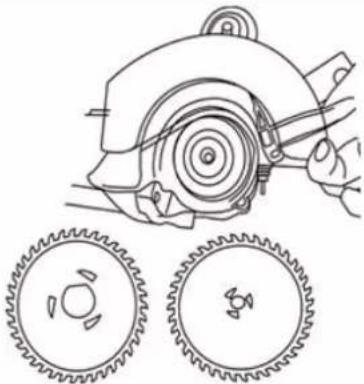 Holzmann DBS 125 - Changement de la lame de scie - 5