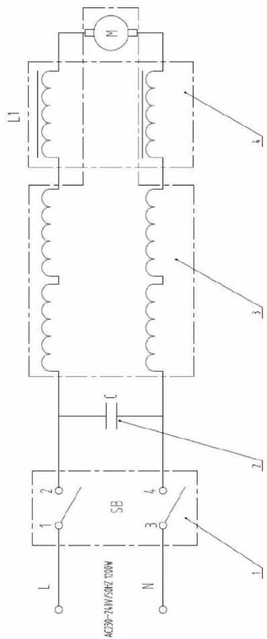 Holzmann DBS 125 - ESQUEMA ELÉCTRICO / SCHÉMA ÉLECTRIQUE - 1