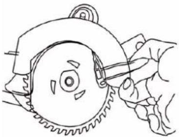 Holzmann DBS 125 - Changement de la lame de scie - 3