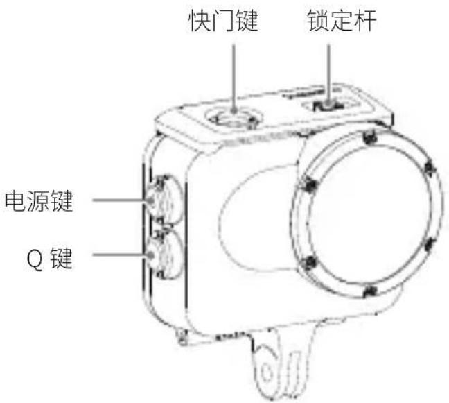 快门键 锁定杆 电源键 Q 键