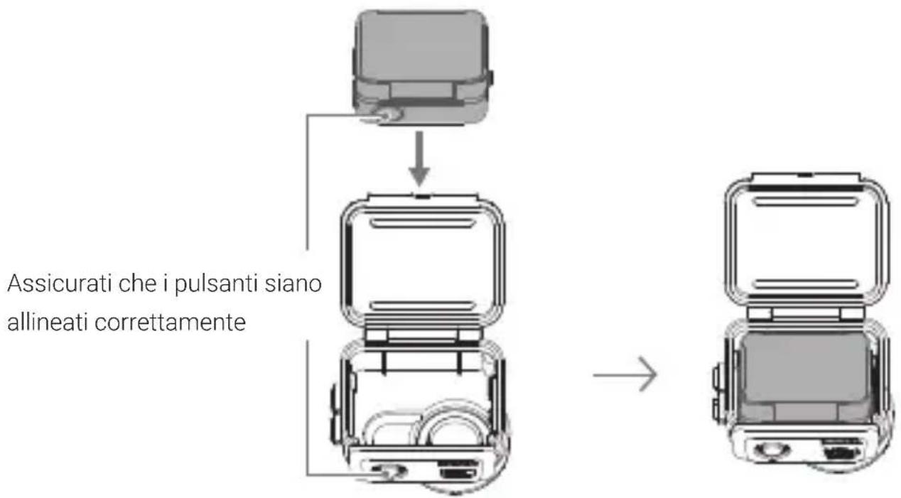 Assicurati che i pulsanti siano allineati correttamente