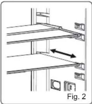 Meireles MFC 369 BL - Adjustable Glass Shelf (In some models) - 2