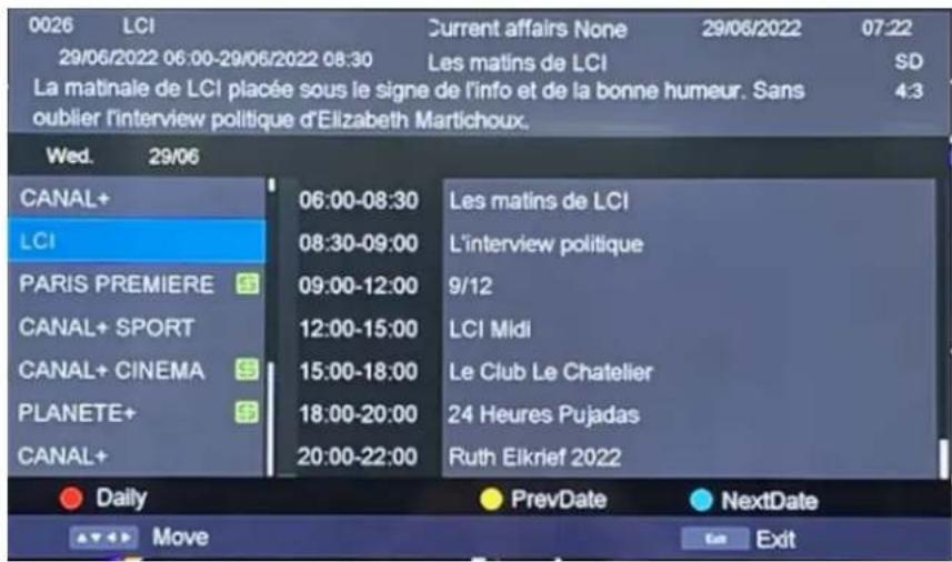 CONTINENTAL EDISON CELED32HDV223B7 - GUIDE DES PROGRAMMES TÉ LÉ (POUR TNT SEULEMENT) - 1