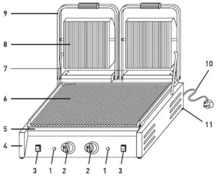 Hendi 263808 - Hendi Kontaktgrill - 2