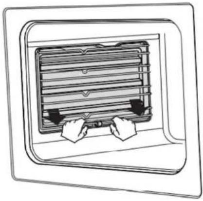 CONTINENTAL EDISON CECV50FCB - Installation et retrait des supports de grille : - 1