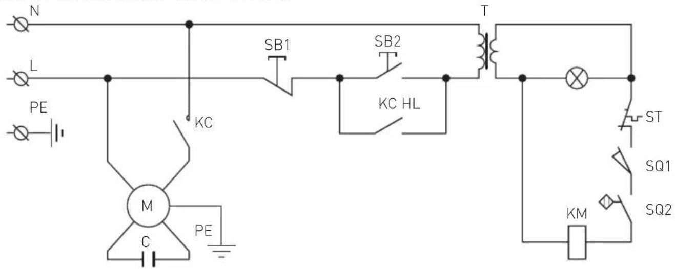Hendi 970294 - Schéma de câblage pour 210000, 210017, 210031, 210048, 210086, 970294 - 1