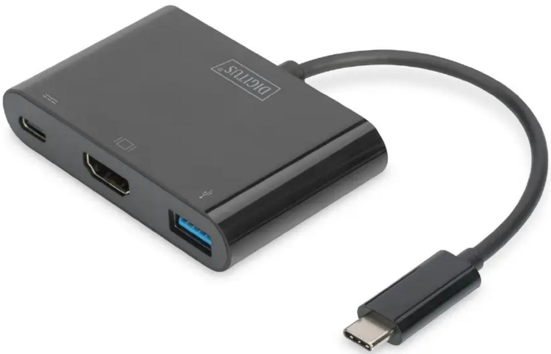 Digitus DA-70855 - Adaptateur HDMI multiport USB 3.0 Type-C™ - 1