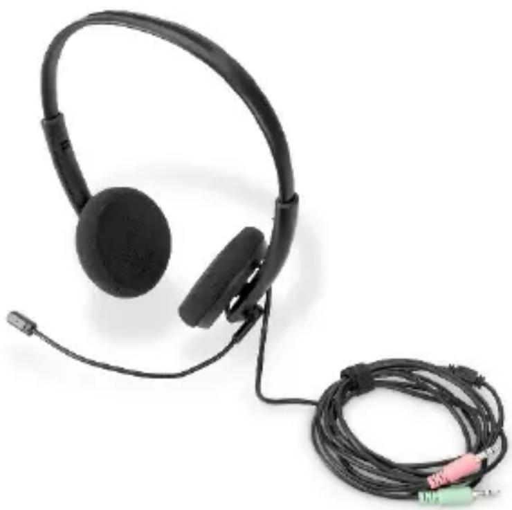 Digitus DA-12202 - Micro-casque de bureau On Ear avec réduction de bruit, 3,5 mm, stéréo - 1